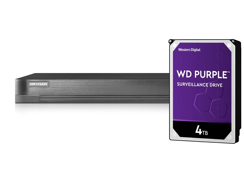 DS-7216HQHI-K1(S) + HDD 4TB (WD+)